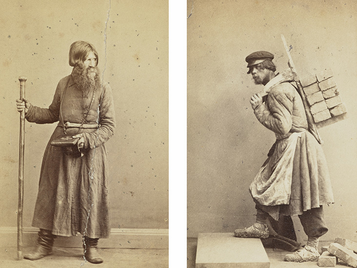 Нищий, каменщик. Фото из серии «Русские типы» Вильяма Каррика. Конец XIX века