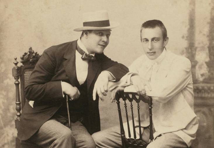 Фёдор Шаляпин и Сергей Рахманинов. Италия. 1900 год