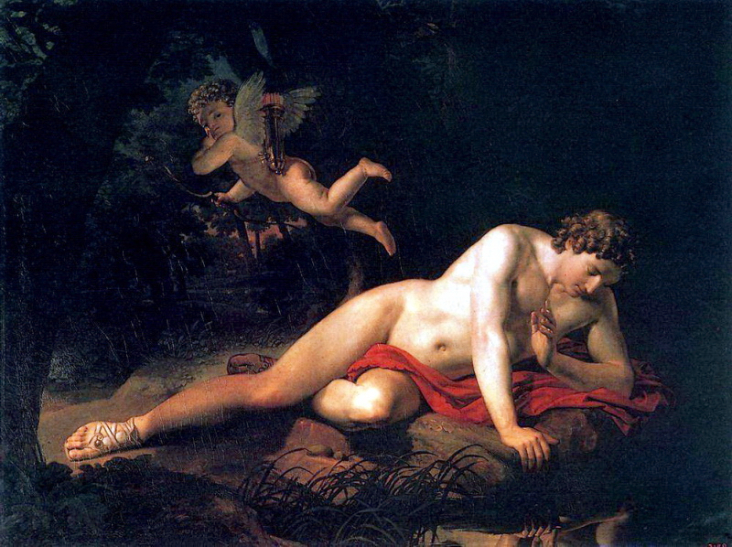 «Нарцисс, смотрящийся в воду». 1819 год